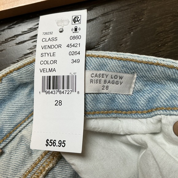 PACSUN Casey Low Rise Baggy Velma Jeans Wide Leg Light Wash 28 NWT $56.95 - Picture 16 of 16